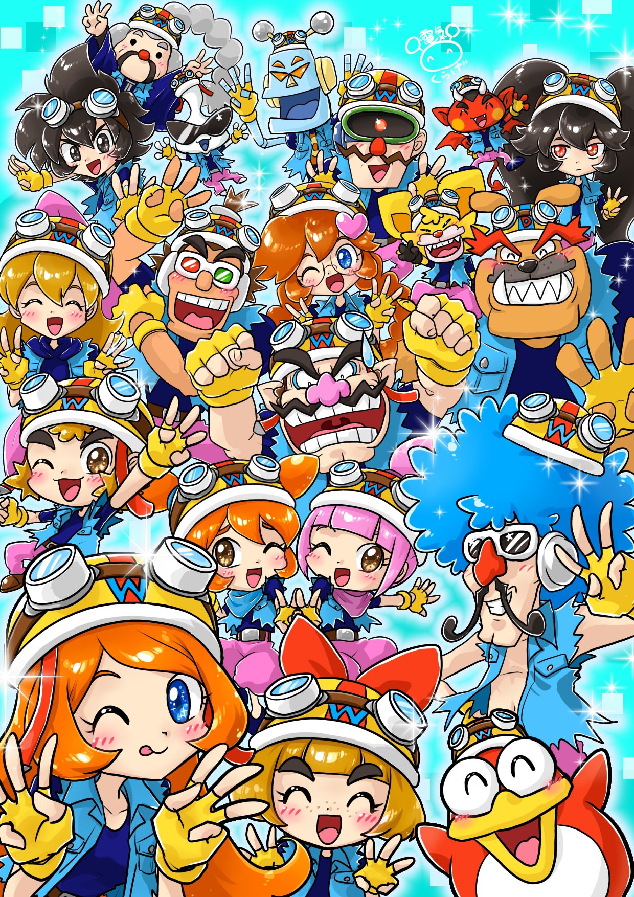 18-volt, 5-volt, 6+boys, 6+girls, 9-volt, alien, ana_(warioware), ashley_(warioware)