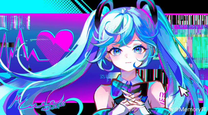 1girl, absurdres, bare_shoulders, black_background, black_bow, black_bowtie, blue_background, blue_eyes