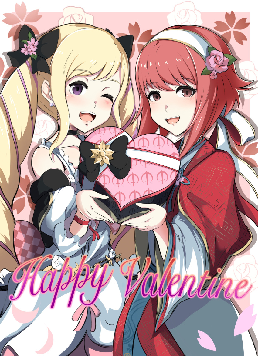 2girls, absurdres, blonde_hair, drill_hair, elise_(fire_emblem), elise_(valentine)_(fire_emblem), fire_emblem, fire_emblem_fates