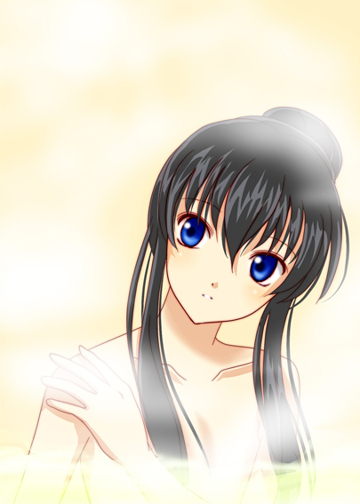 black_hair, blue_eyes, gundam, gundam_00, long_hair, machinosuke, marina_ismail, nude