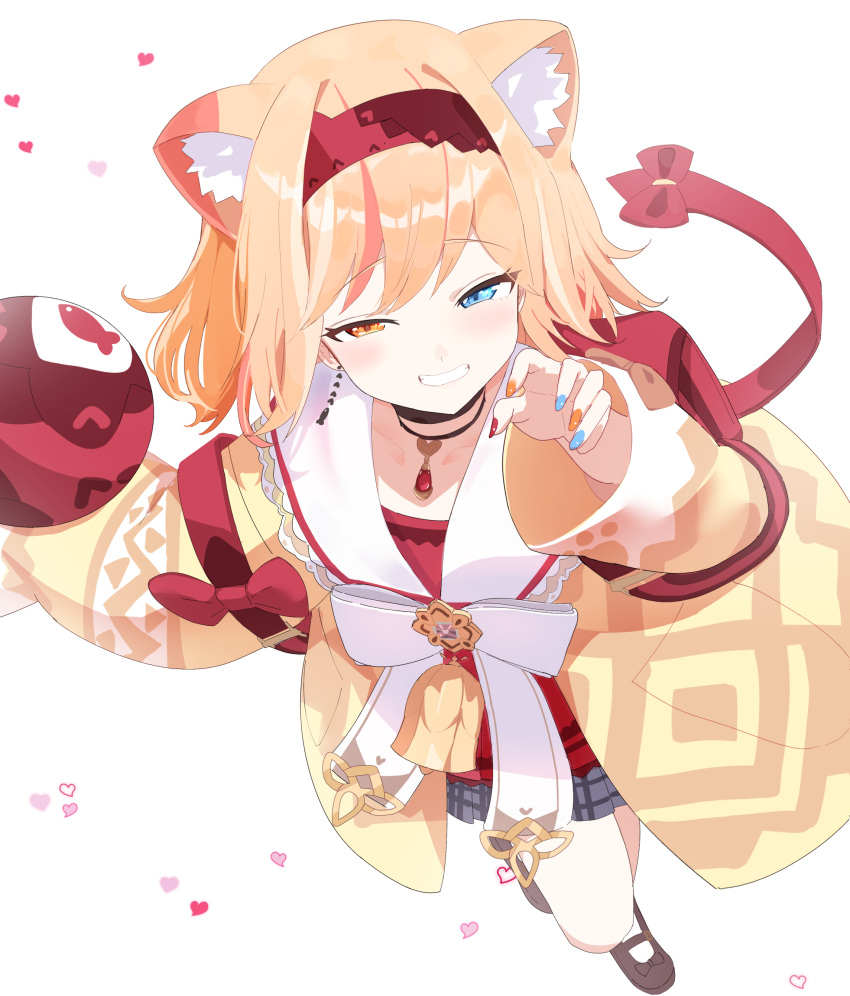 1girl, absurdres, animal_ears, bag, ball, black_survival, blonde_hair, blue_eyes