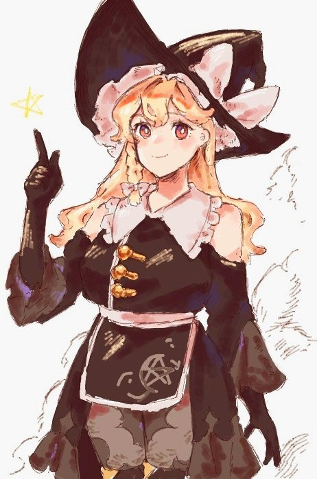 1girl, aojirozame1228, arm_at_side, bare_shoulders, black_dress, black_gloves, black_headwear, blonde_hair