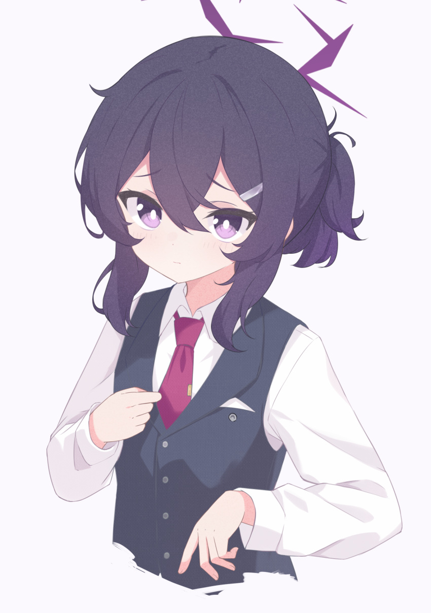 1girl, blue_archive, commentary, haruka_(blue_archive), haruka_(suit)_(blue_archive), highres, official_alternate_costume, rokukarashi