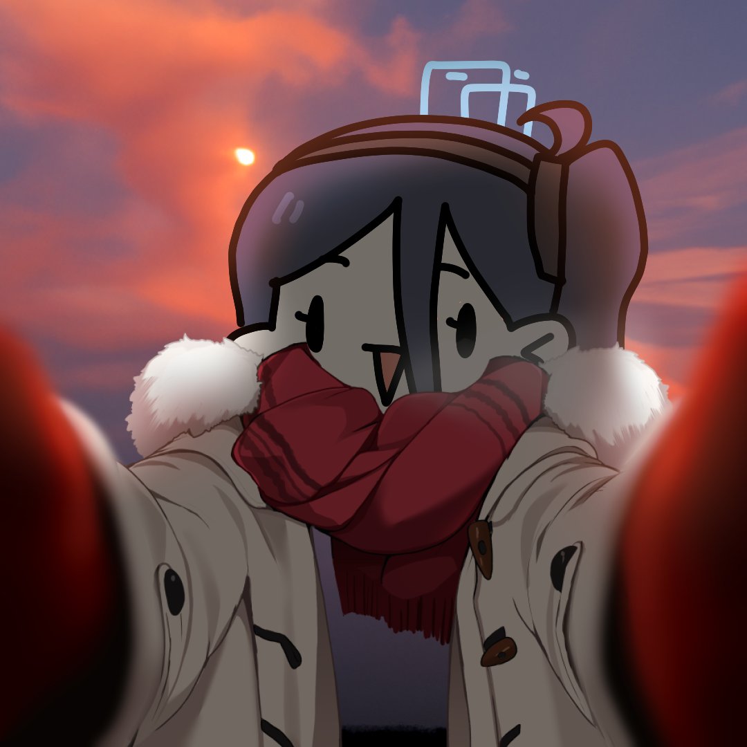 1girl, aris_(blue_archive), black_hair, blue_archive, blue_halo, chibi, commentary_request, fur-trimmed_jacket