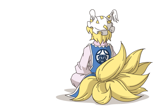animated, animated_gif, blonde_hair, blue_eyes, brown_hair, cat_ears, chen, dragon_ball