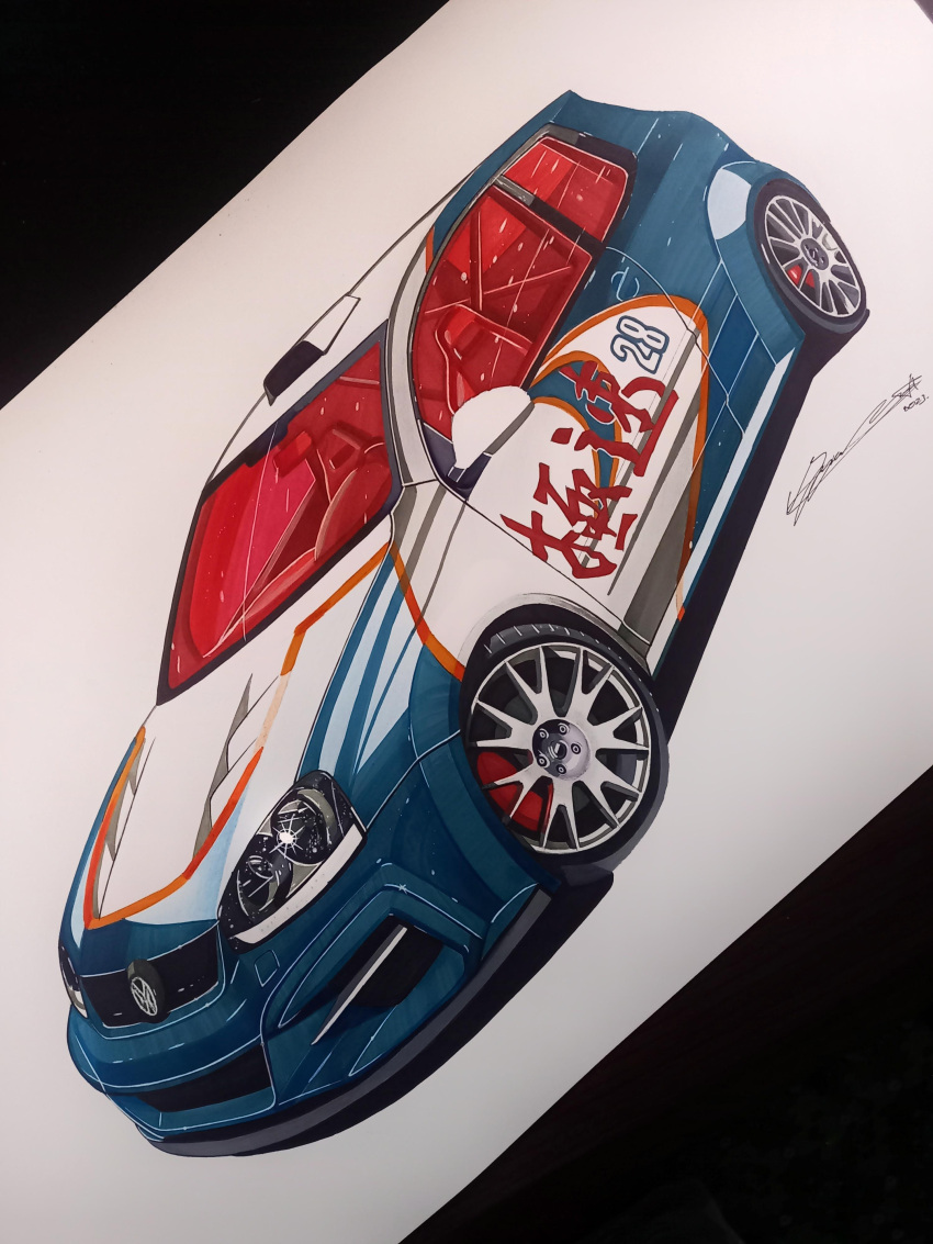 absurdres, car, english_commentary, highres, luka_milic, motor_vehicle, need_for_speed, need_for_speed:_most_wanted_(2005)