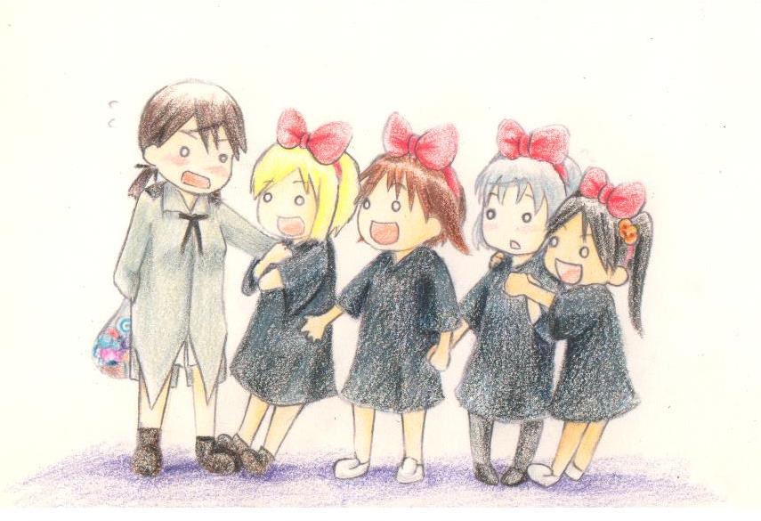 chibi, cosplay, erica_hartmann, francesca_lucchini, gertrud_barkhorn, halloween, kiki, kiki_(cosplay)