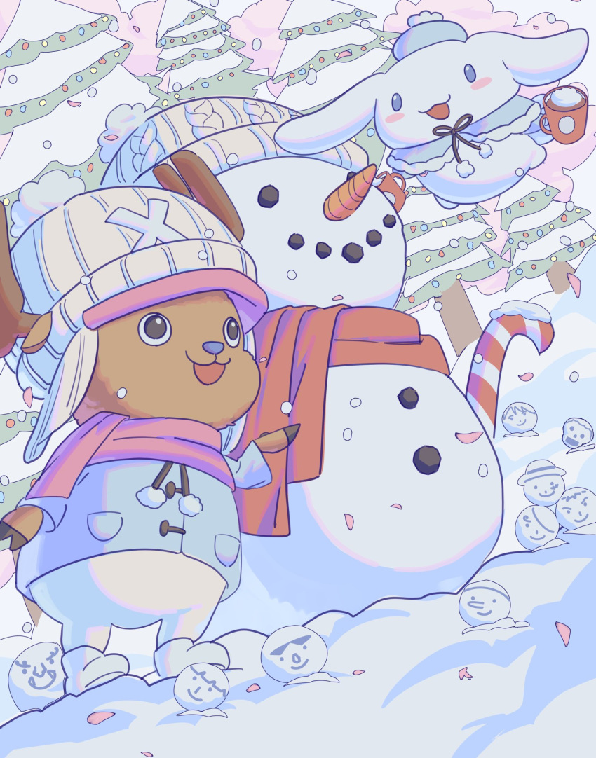 1boy, antlers, candy, candy_cane, carrot, cinnamoroll, commentary, english_commentary