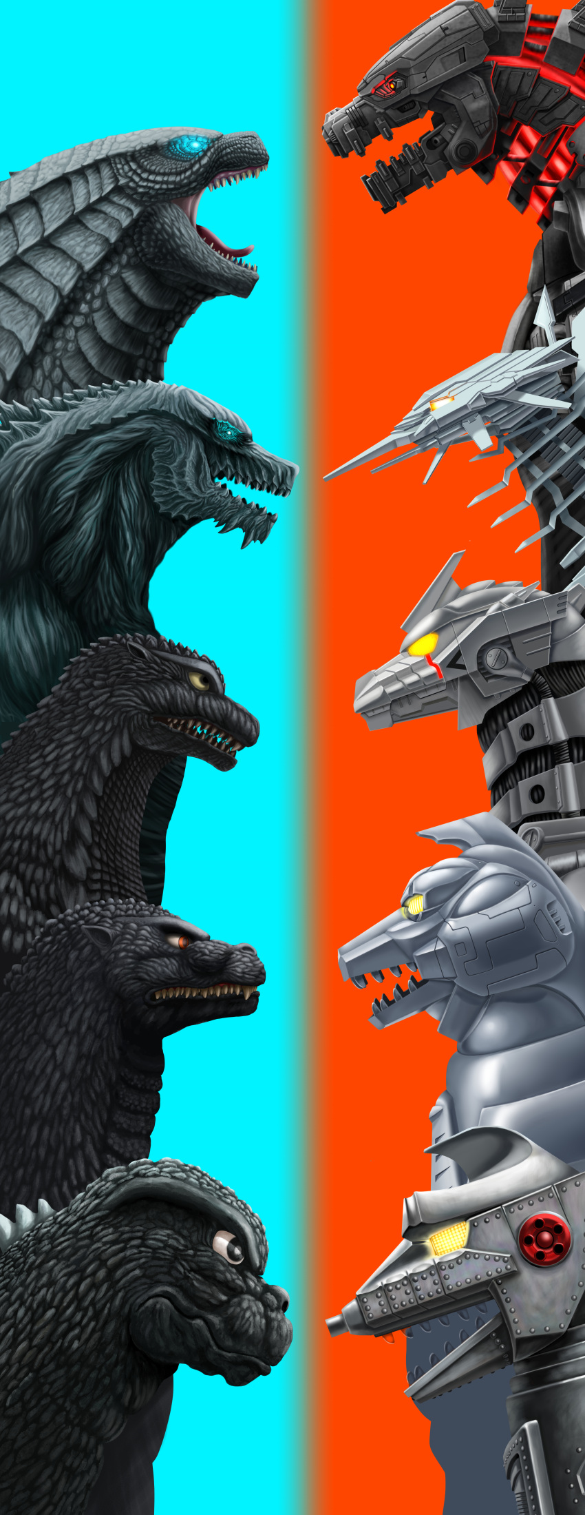 absurdres, character_request, copyright_request, e_senior_0826, glowing, glowing_eye, glowing_eyes, godzilla