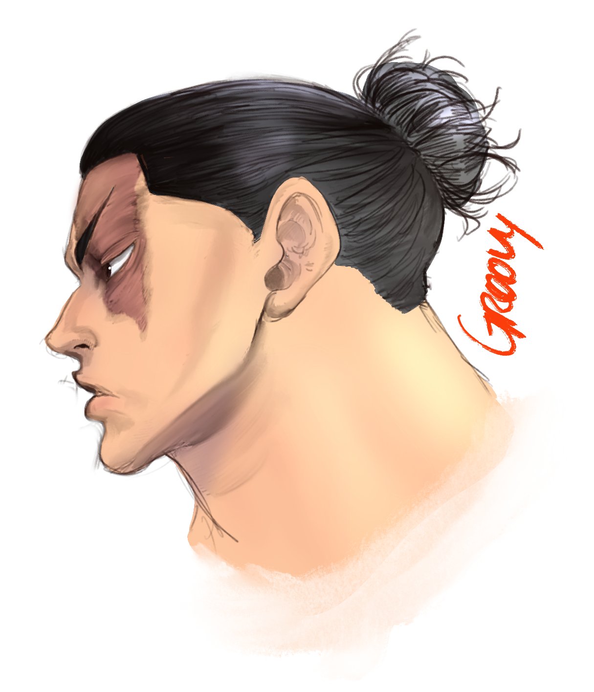 1boy, asian, black_hair, groovy_(docilebread), highres, jujutsu_kaisen, looking_ahead, male_focus