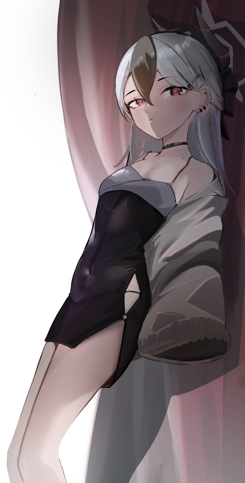 1girl, absurdres, blue_archive, halo, highres, kayoko_(blue_archive), kayoko_(dress)_(blue_archive), long_hair