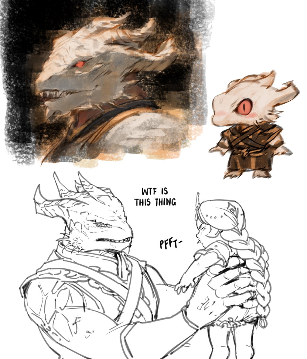 1boy, 1girl, aged_down, baldur's_gate, baldur's_gate_3, braid, brother_and_sister, chest_harness