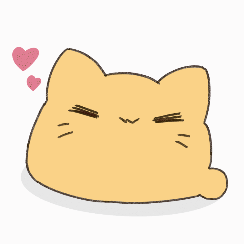 :3, animal_focus, animated, animated_gif, blob_(google), cat, closed_eyes, commentary_request, heart, no_humans, original, simple_background, umihio, white_background