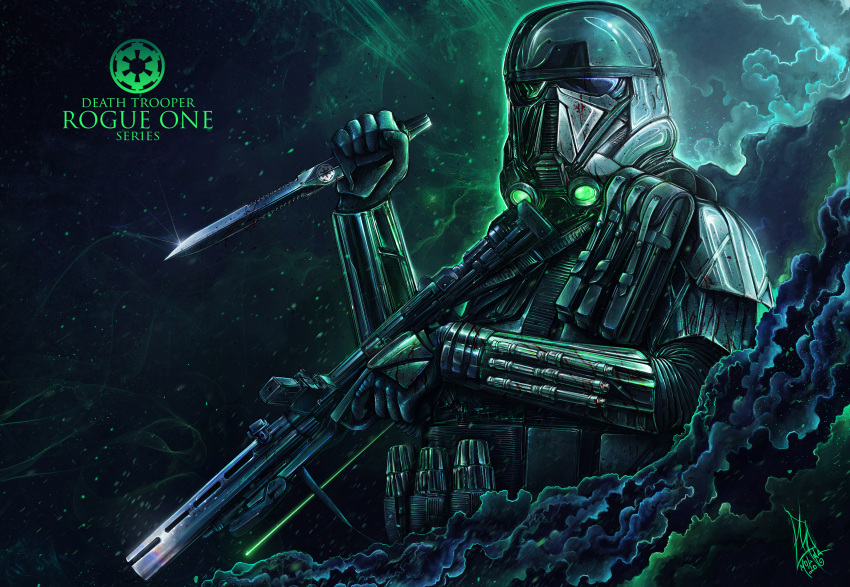 1boy, absurdres, black_gloves, deathtrooper, english_commentary, galactic_empire, gloves, glowing