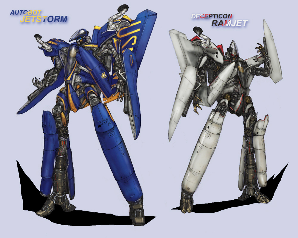 autobot, decepticon, jet, jetstorm, mecha, ramjet, robot, transformers, yutori_(clockwork_chicken)