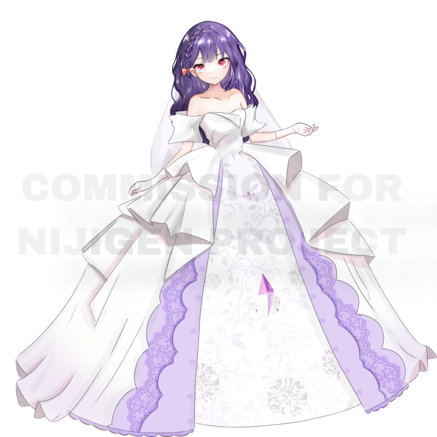 absurdres, akatsukidapda, bow, bowtie, commission, dress, frilled_dress, frills