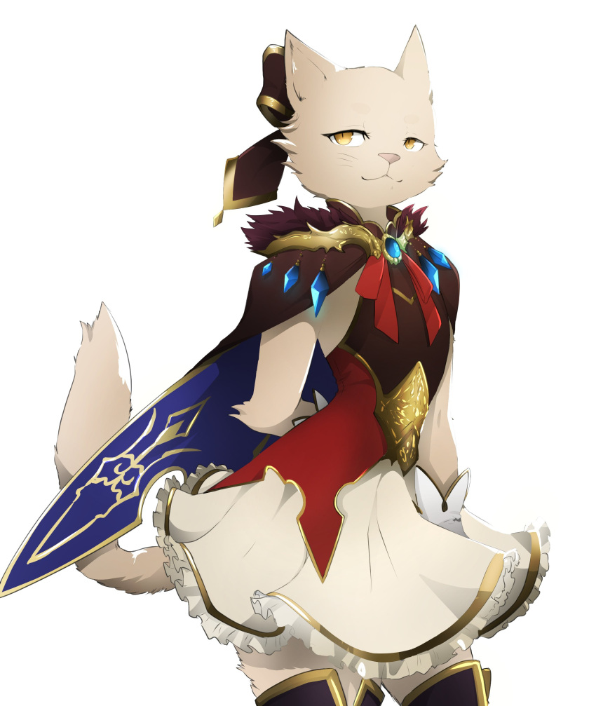 1girl, :3, absurdres, animal_ears, arm_behind_back, bad_id, bad_twitter_id, boots