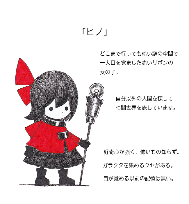 1girl, ballpoint_pen_(medium), boots, capelet, character_name, character_profile, dress, expressionless