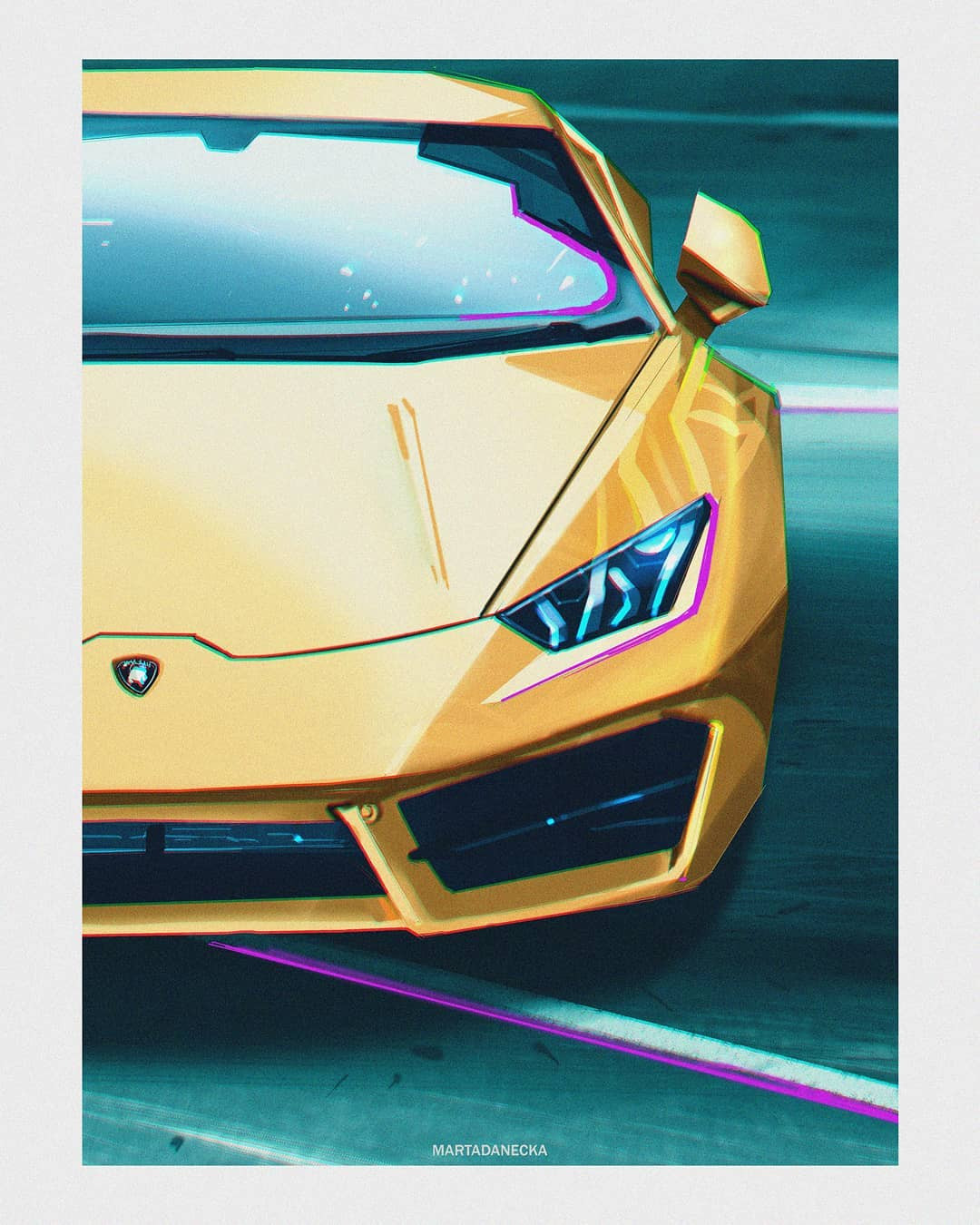 artist_name, border, car, grey_border, highres, lamborghini, lamborghini_aventador, marta_danecka