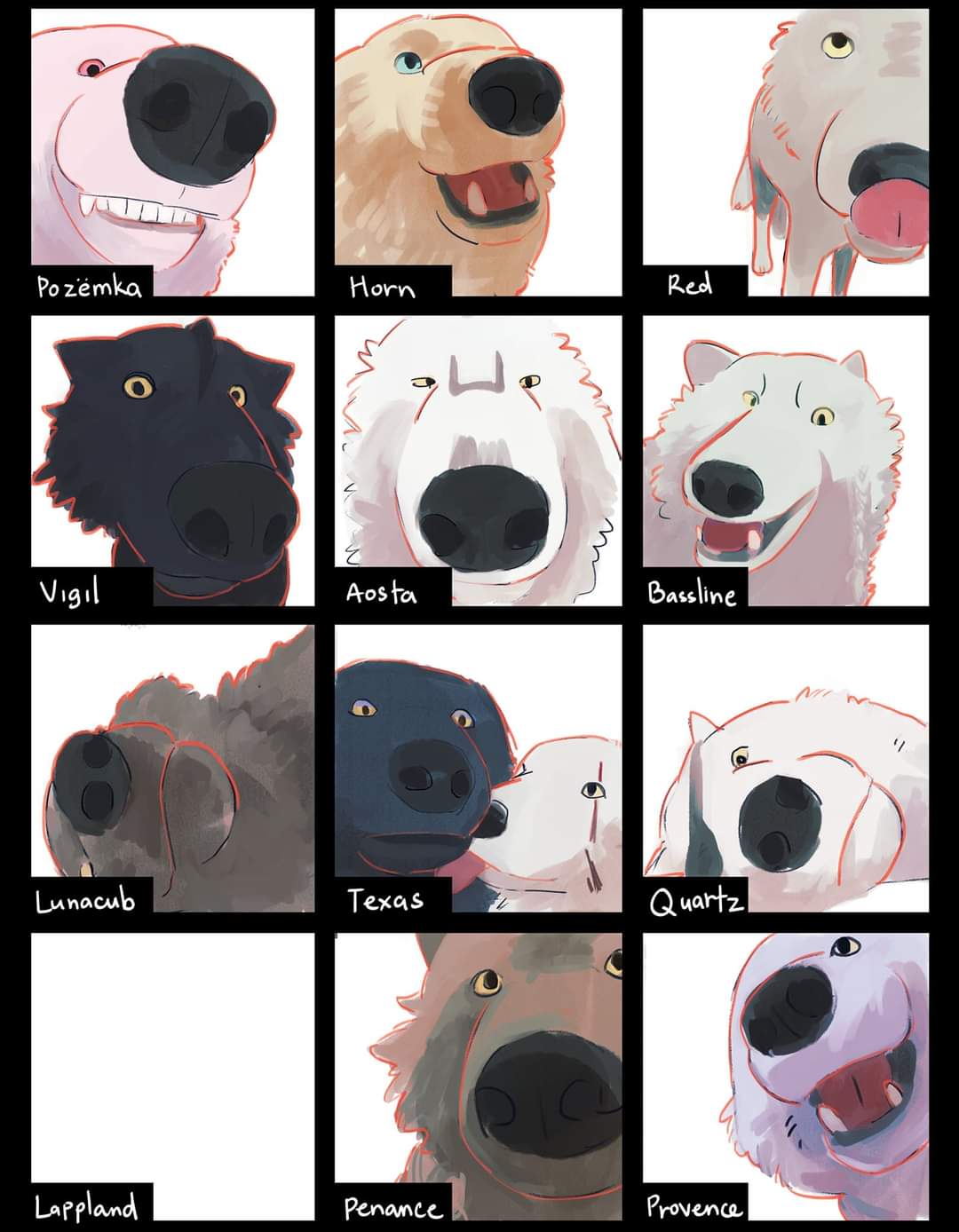animalization, aosta_(arknights), arknights, horn_(arknights), lappland_(arknights), licking, lunacub_(arknights), multiple_boys, multiple_girls, penance_(arknights), pozyomka_(arknights), projekt_red_(arknights), provence_(arknights), quartz_(arknights), texas_(arknights), vigil_(arknights)