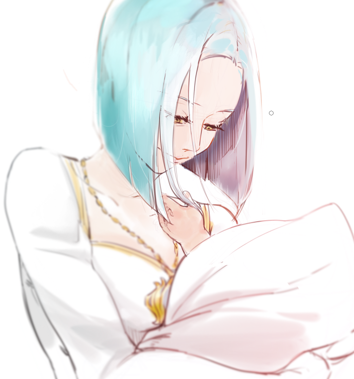 2girls, aged_down, arete_(fire_emblem), azura_(fire_emblem), baby, bk-love, blue_hair, bob_cut