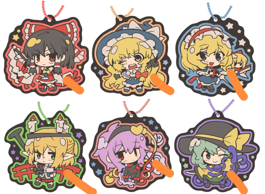 6+girls, alice_margatroid, animal, bad_id, bad_twitter_id, black-framed_eyewear, black_cat, black_hairband