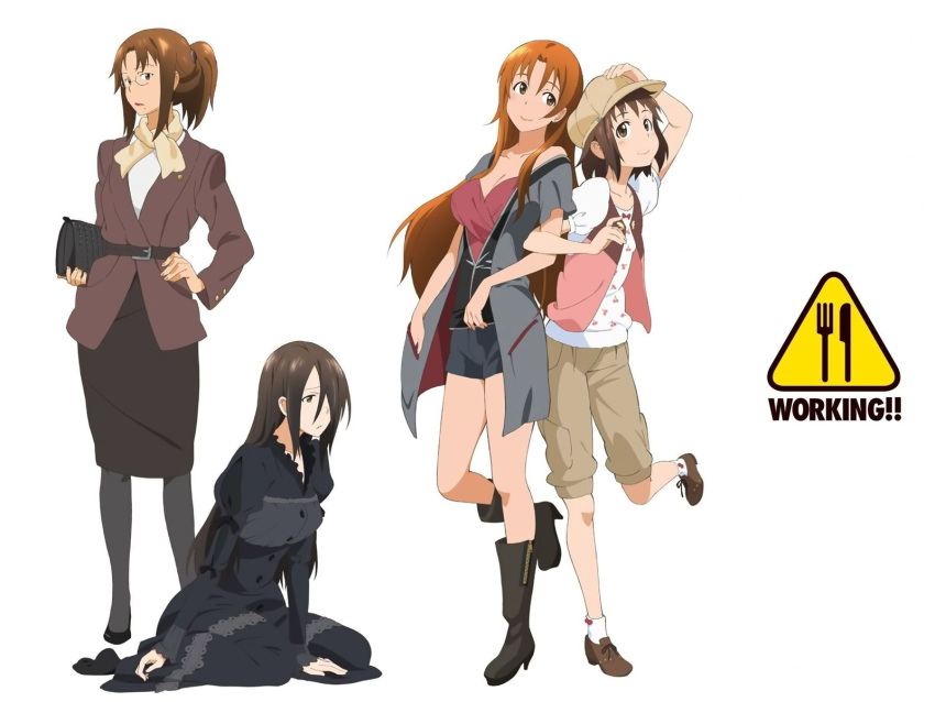 takanashi_izumi, takanashi_kazue, takanashi_kozue, takanashi_nazuna, working!!