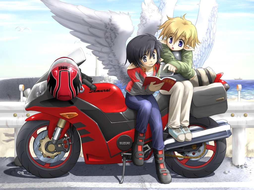 angel, getty, motorcycle, original, wings
