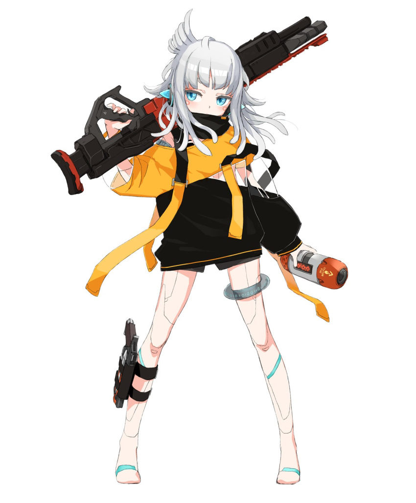 1girl, and_uge, apex_legends, barefoot, binary, black_dress, blue_eyes, blush