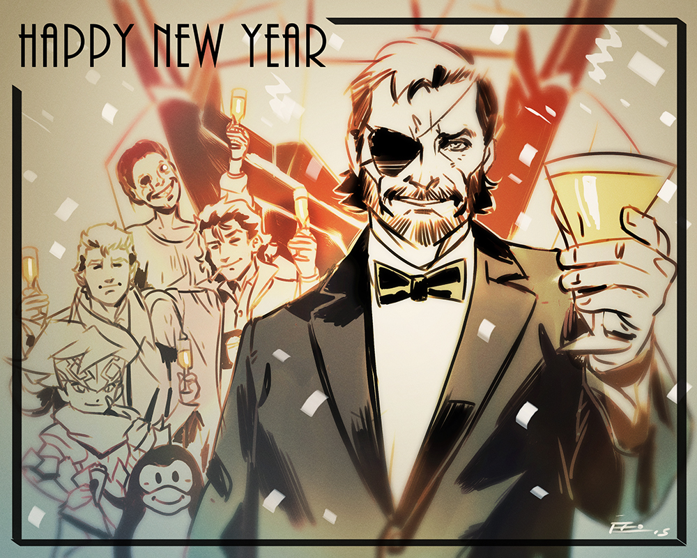 beard, big_boss, bird, bokura_no_taiyou, bow, bowtie, cigarette, detective