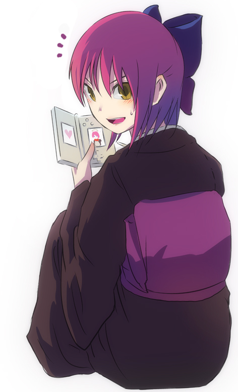hisui, inaesake, japanese_clothes, kimono, kohaku, love_plus, lowres, maid