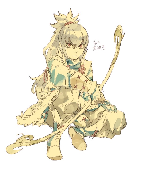1boy, aisutabetao, aristocratic_clothes, bow_(weapon), fire_emblem, fire_emblem_fates, fujin_yumi_(fire_emblem), grey_hair