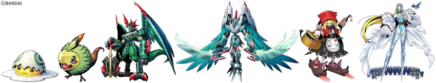 absurdres, armor, bird, cendrillmon, chaperomon, digimon, digimon_liberator, egg