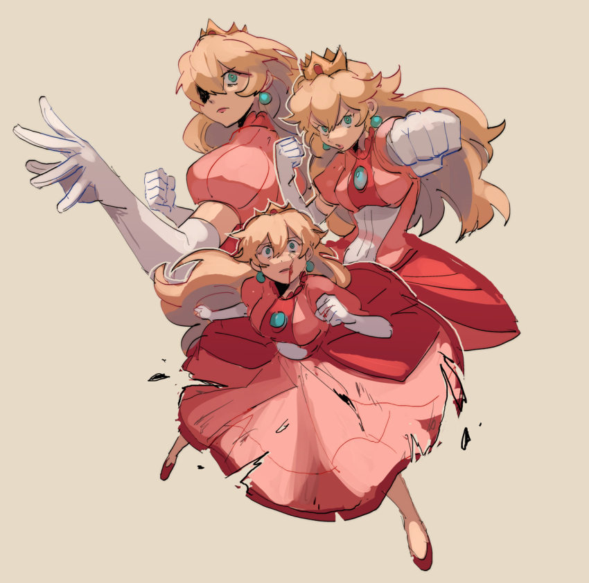 1girl, bad_id, bad_twitter_id, blonde_hair, blood, blood_from_mouth, blue_eyes, brooch