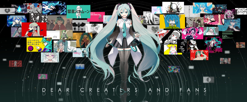 1girl, :d, :p, absurdres, apple, aqua_eyes, aqua_hair, aqua_nails