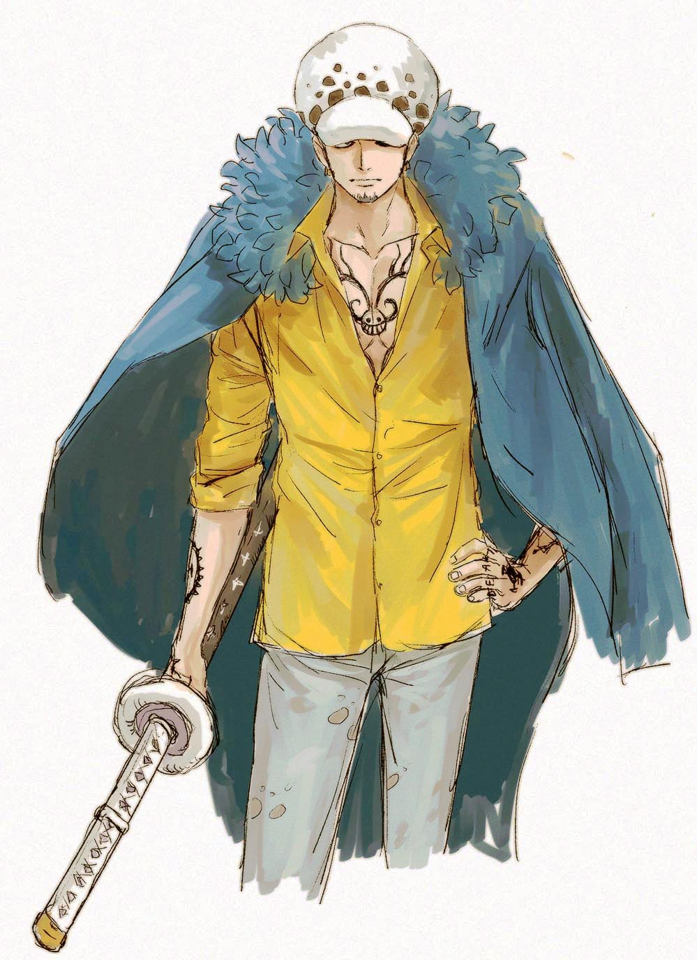 1boy, arm_tattoo, cape, chest_tattoo, chief_(chiefvinsmoke), closed_mouth, denim, earrings