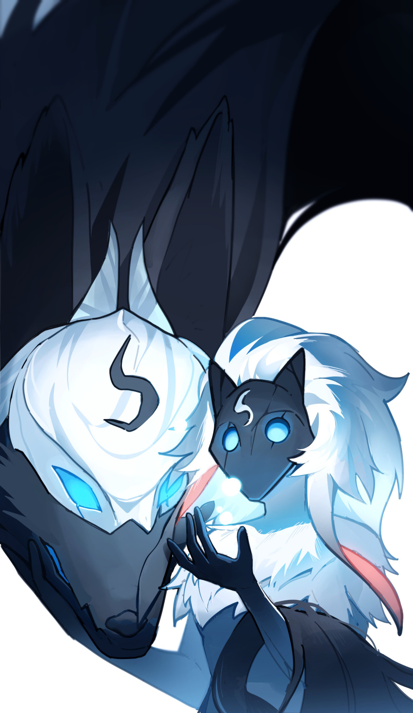 1girl, absurdres, black_skin, body_fur, colored_skin, dubu_(dubus2), furry, furry_female