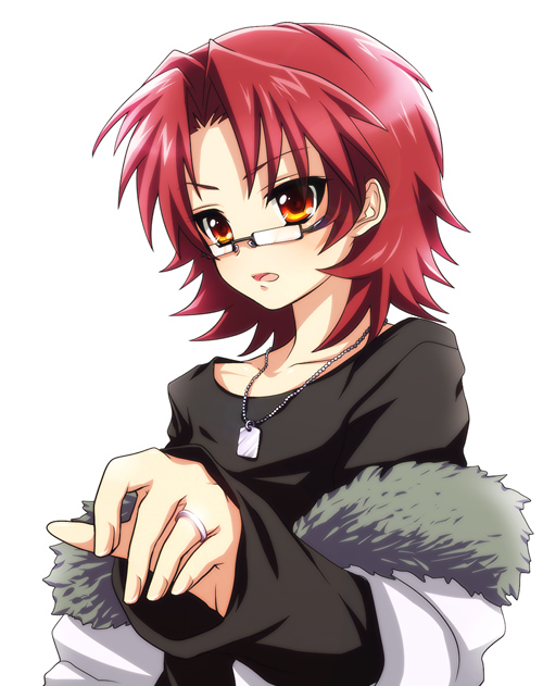 bad_id, dog_tags, glasses, hands, jewelry, male, mzd, open_mouth
