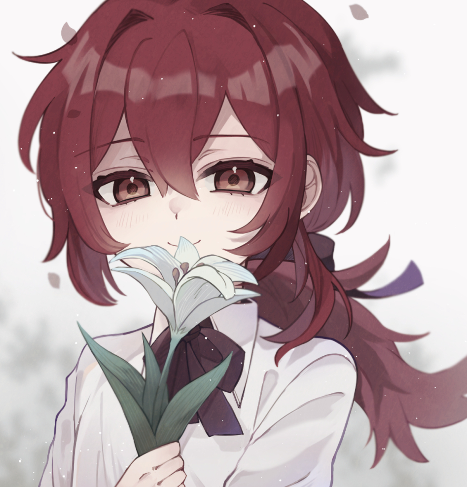 1boy, aged_down, black_bow, black_bowtie, blurry, blurry_background, blush, bow
