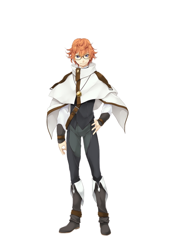 atelier-moo, belt, bespectacled, bishounen, black_footwear, blue_eyes, boots, brown_hair