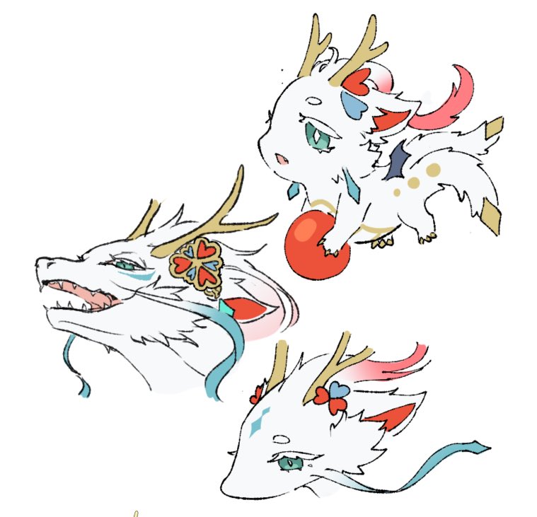 animal_focus, animalization, antlers, ball, blue_eyes, chibi, design_speculation, diamond-shaped_pupils