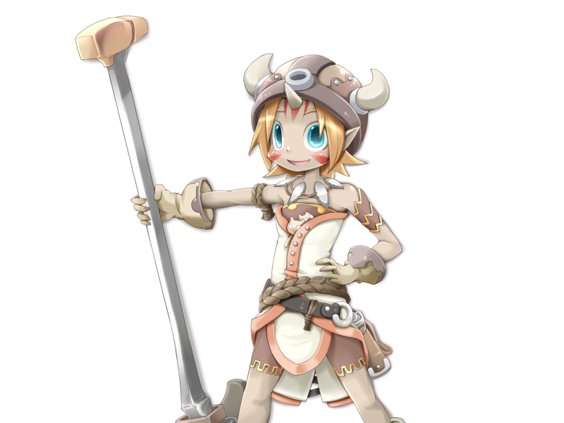 1girl, armband, bare_shoulders, belt, black_belt, blonde_hair, blue_eyes, bmp-to-png_conversion
