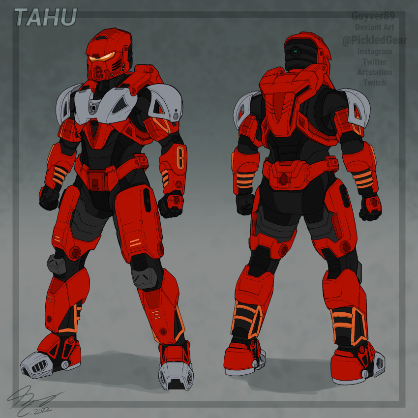 1boy, 2022, armor, assault_visor, bionicle, character_name, clenched_hands, commission
