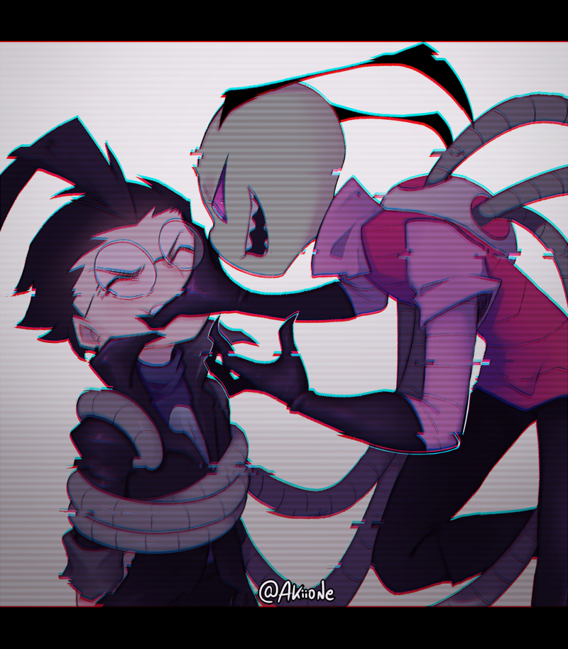 2boys, alien, artist_name, backpack, bag, black_hair, captured, closed_eyes