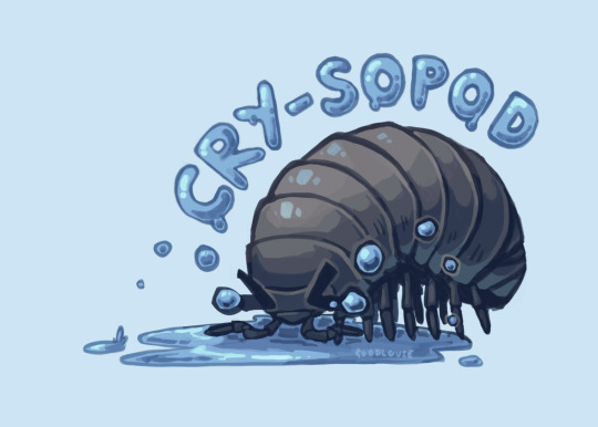 >_<, arthropod, artist_name, bug, crying, english_text, everson_woodlouse, isopod