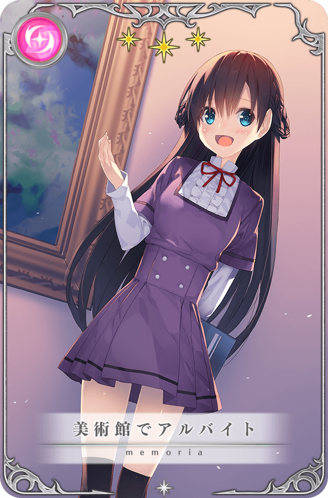 1girl, black_hair, black_thighhighs, blue_eyes, blush, breasts, game_cg, kozue_mayu