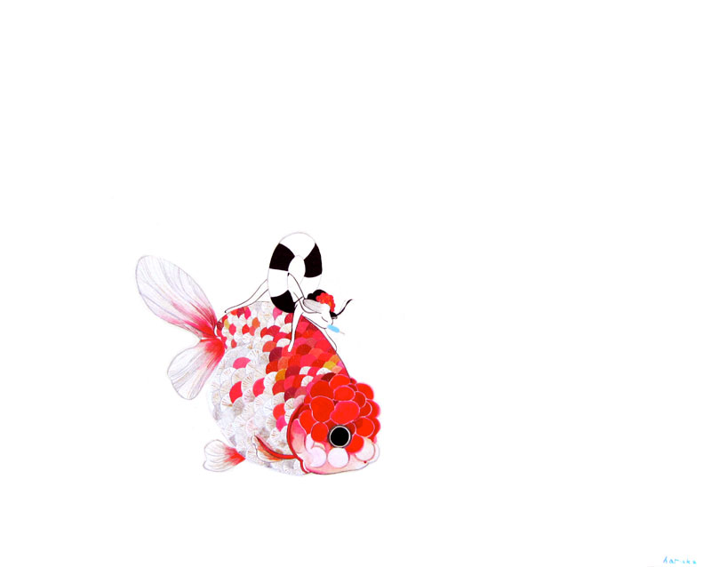 fish, goldfish, makita_haruka, tagme