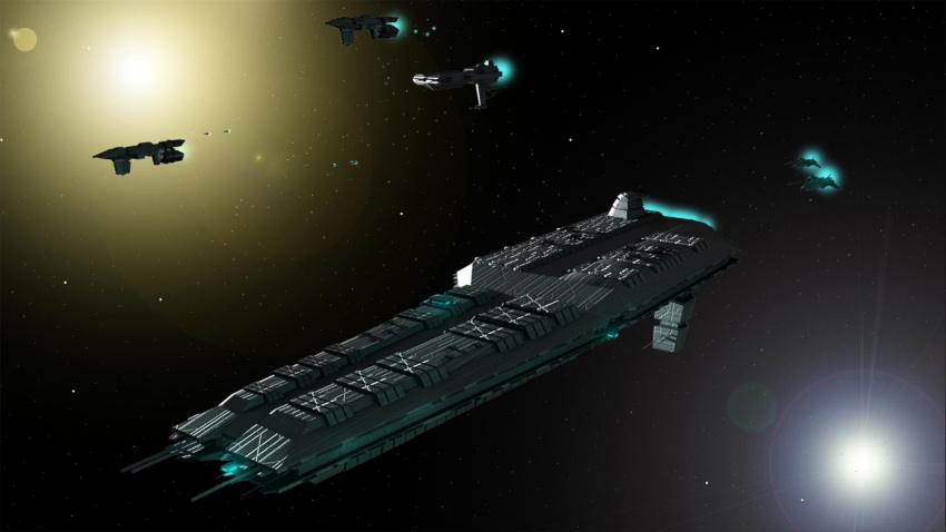 3d, advanced_ship_(eve_online), assault_ship_(eve_online), caldari_state_(eve_online), carrier, commentary, concept_art, dark_background