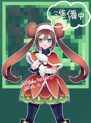 1girl, black_gloves, black_pantyhose, blue_eyes, brown_hair, capelet, dated, double_bun