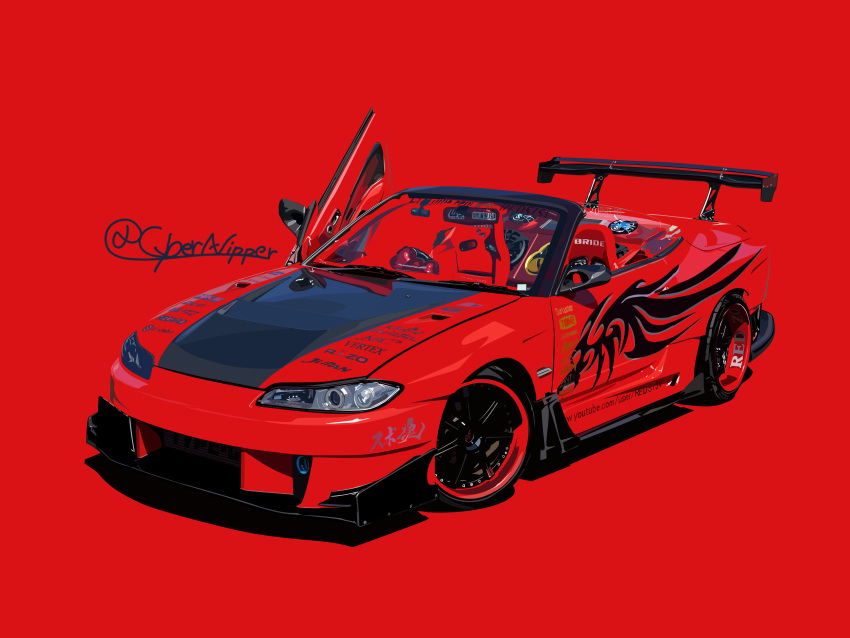 absurdres, bride_(brand), car, convertible, cybernipper, highres, motor_vehicle, nissan